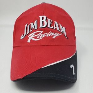 Stylemaster Jim Beam Racing Hat Robby Gordon Motorsports‎ NASCAR Red One Size